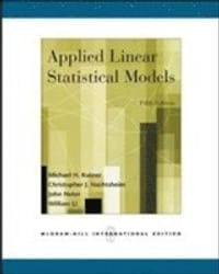 Applied Linear Statistical Models (Int