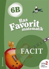 Bas Favorit matematik 6B Facit till uppl. 2, 5-pack