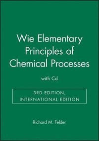Elementary Principles of Chemical Processes