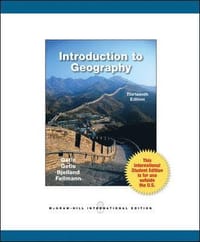 Introduction to Geography (International Student Edition for use outside of the U.S.)