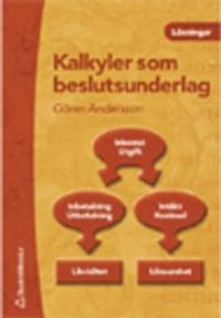 Kalkyler som beslutsunderlag, lösningar