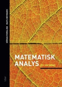 Matematisk analys En variabel