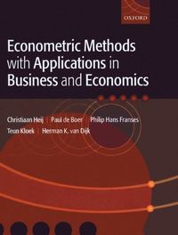 Econometric Methods with Applications in Business and Economics (e-bok)