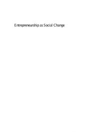 Entrepreneurship as Social Change (e-bok)