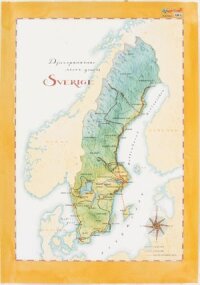 Kom och läs 3 Sverigekarta