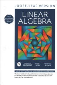 Linear Algebra, Books a la Carte Edition
