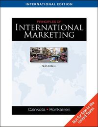 Principles of International Marketing International Edition 9th Edition