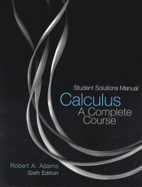 Student Solutions Manual Calculus: A Complete Course