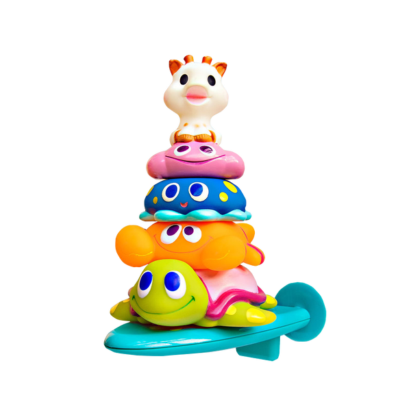 Sophie the Giraffe badpyramid