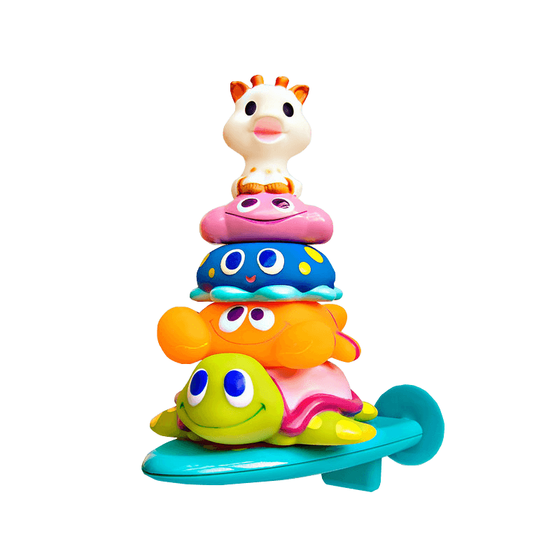 Sophie the Giraffe badpyramid