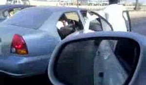 En annan dag på saudiarabiens motorväg...