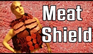 En sköld gjord av mat (Epic Meal Time)